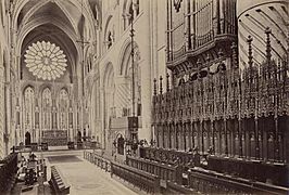 Durham Cathedral. Choir by James Valentine. c.1890