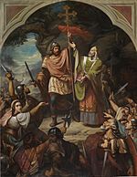 Archivo:El rey Don Pelayo en Covadonga (Museo del Prado)
