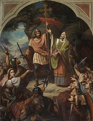 El rey Don Pelayo en Covadonga (Museo del Prado).jpg
