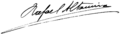 Firma de Rafael Altamira