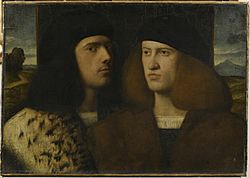 Archivo:Giovanni Bellini o Giovanni Cariani - Ritratto di due giovani
