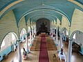 Interior de la Iglesia de Santa María (Rilán). Chiloé. Chile