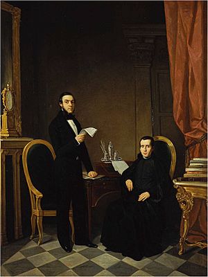 Archivo:Jaime Balmes y Juan Donoso Cortés (Real Academia de la Historia)