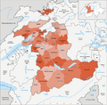 Karte Kanton Bern Bezirke 1993