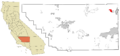 Kern County California Incorporated and Unincorporated areas Inyokern Highlighted