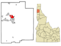 Kootenai County Idaho Incorporated and Unincorporated areas Hayden Highlighted