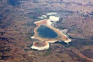 Archivo:Laguna de Gallocanta, Aragon, Spain - endorheic lake