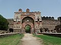 Lal Darwaza or Sher Shah Gate, with ruins along approach