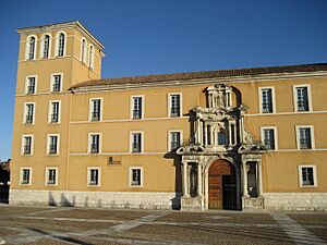 Archivo:Left-front-view-monasterio-nuestra-senora-prado-valladolid-es