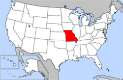 Archivo:Map of USA highlighting Missouri