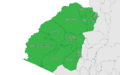 Mapa con Etiquetas de División Municipal, Departamento de Ahuachapán, El Salvador