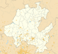 Mexico Hidalgo location map (urban areas)