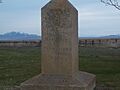Monument for first house in Hooper, Utah, Mar 10