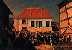 Archivo:Opitz-Dedication of a Synagogue in Alsace-1820