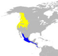 Oporornis tolmiei map