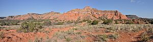 Archivo:Palo Duro Canyon and Capitol Peak