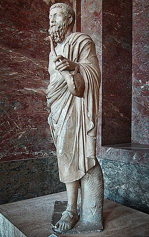 Archivo:Pitagora da Reggio - Louvre - Statua di un suonatore di lira2