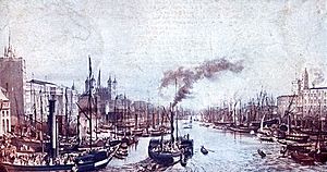 Archivo:Pool of London, River Thames, 1841