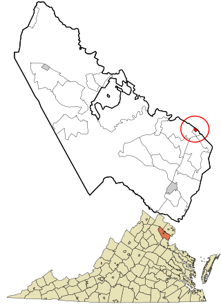 Prince William County Virginia incorporated and unincorporated areas Occoquan highlighted.svg