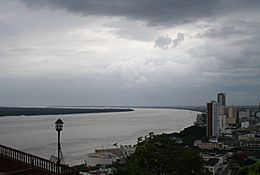 Archivo:Río Guayas visto desde la Plaza del Faro