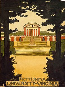 Archivo:Rotunda at the University of Virginia 1914 by Georgia O’Keeffe