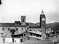 Archivo:Torre del Rellotge i església de Santa Maria (Olesa de Montserrat).