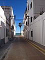 Vista del carrer Churruca, conegut popularment com 'el Barranc'