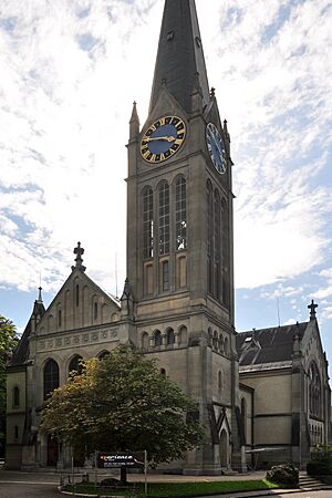 Archivo:Wetzikon - Reformierte Kirche - Bahnhofstrasse