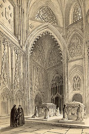 Archivo:1853, Recuerdos y bellezas de España, Castilla la Nueva, tomo I, Capilla de don Álvaro de Luna, catedral de Toledo (cropped)