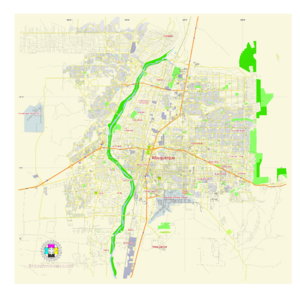 Archivo:Albuquerque New Mexico US Street Map SVG