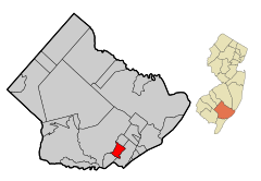 Atlantic County New Jersey Incorporated and Unincorporated areas Linwood Highlighted.svg