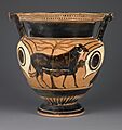 Attic black-figure column krater, side A - Getty Museum (96.AE.303)