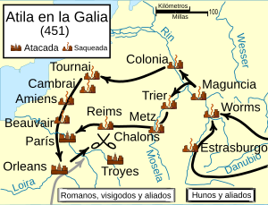 Archivo:Attila in Gaul 451CE-es