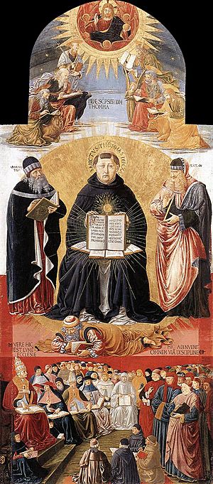 Archivo:Benozzo Gozzoli - Triumph of St Thomas Aquinas - WGA10334