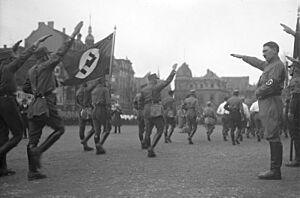 Archivo:Bundesarchiv Bild 102-13378, Braunschweig, Hitler bei Marsch der SA
