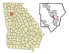 Cobb County Georgia Incorporated and Unincorporated areas Fair Oaks Highlighted.svg