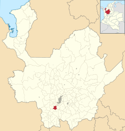 Amagá ubicada en Antioquia