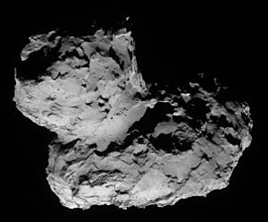 Archivo:Comet 67P on 11 August 2014 NavCam