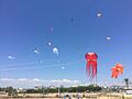 Cometas en la playa de Vilanova i la Geltrú