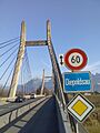 Diepoldsau 9 Schrägseilbrücke Ortstafel