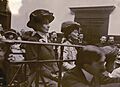 Evelina Haverfield and Emmeline Pankhurst in court, c.1909. (22505669257)