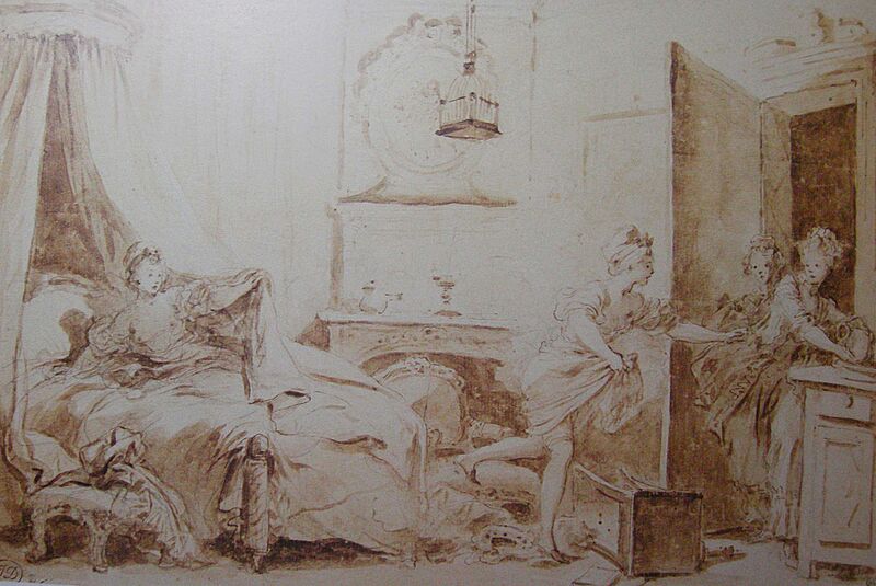 Fragonard ma chemise brule louvre