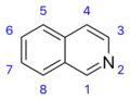 Isoquinoline numbered