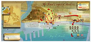 Archivo:Map of British Conquest of Manila 1762