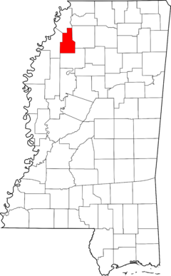 Map of Mississippi highlighting Quitman County.svg