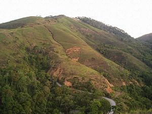 Archivo:Montañas de Taiquita, carretera Paracotos Taica, zona de erosión