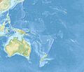 Oceania laea relief location map