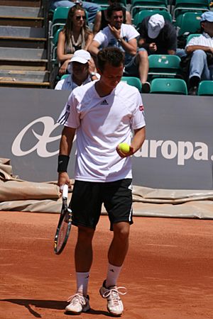 Archivo:Philipp Kohlschreiber at the 2009 Mutua Madrileña Madrid Open 01