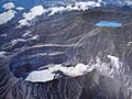 Poas volcano air view