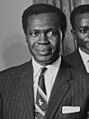 President John F. Kennedy with Prime Minister Milton Obote (cropped)
